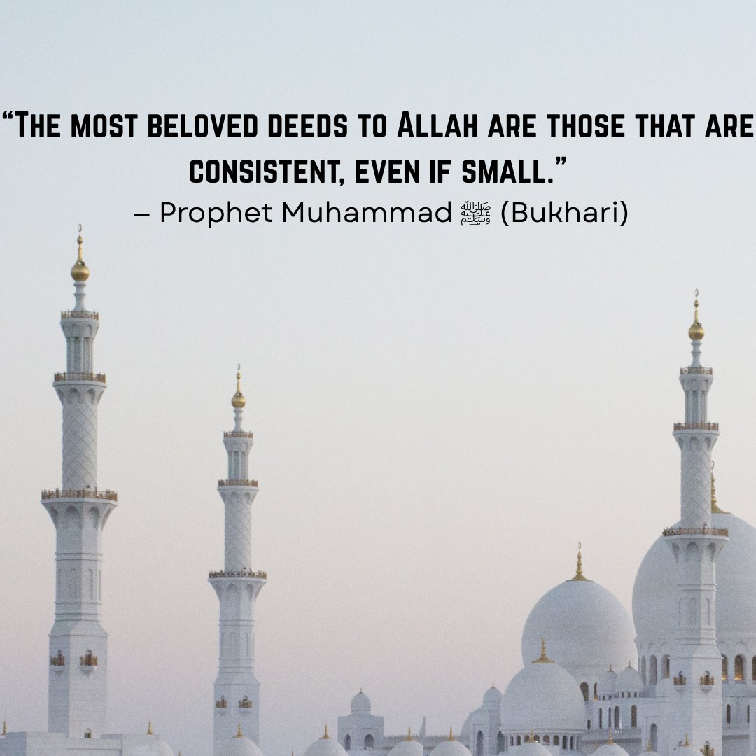 DEverydayMuslim's tweet photo. Don’t let your deeds be heavy today and forgotten tomorrow.

Stay consistent!

#WFM917 #MPACengage #Islamicreminder #Consistencywins https://t.co/acdgIyhwF2