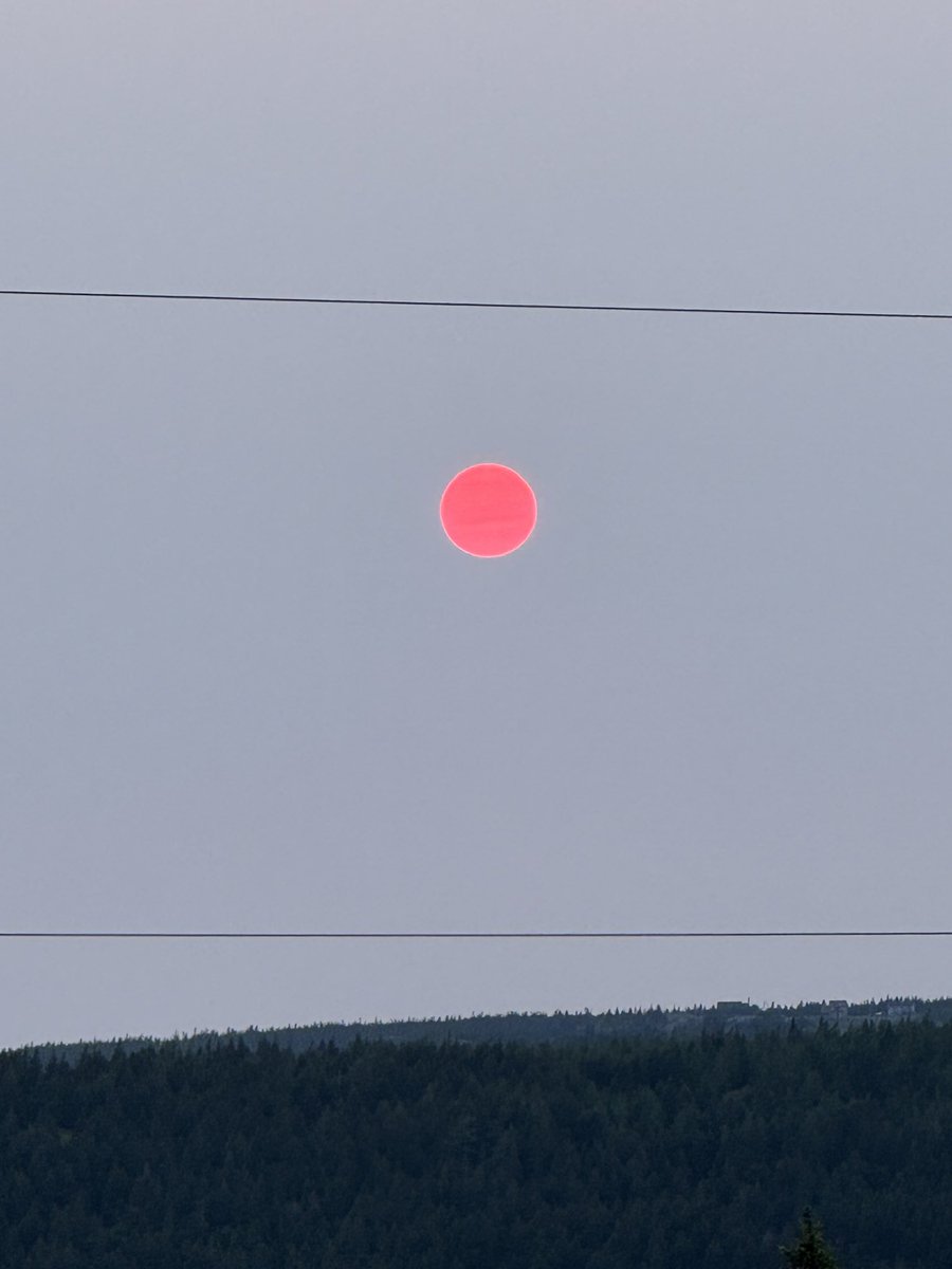 Smoky sunset from last week in Holyrood