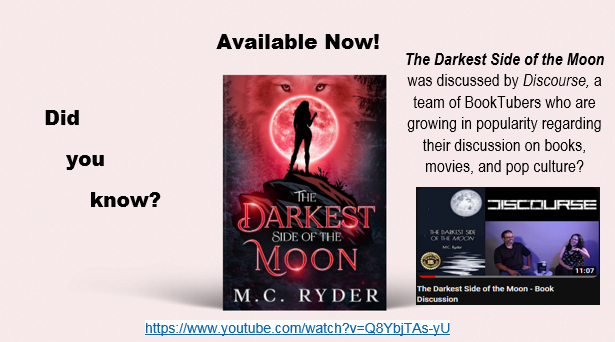 MCRyder0's tweet image. Out Now!

Did you know that #TheDarkestSideoftheMoon was discussed by #Discourse?

Check out what they have to say here:
youtube.com/watch?v=Q8YbjT… 

#debut #booklovers #youngadultbooks #youngadult #yareads #yalovers #teenbooks #indiebooks #indieauthor #books