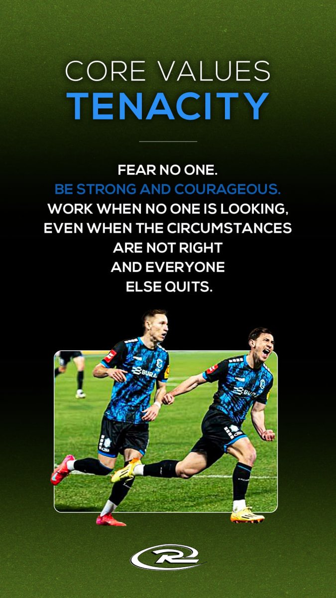 Rush Core Value of the Month:

TENACITY