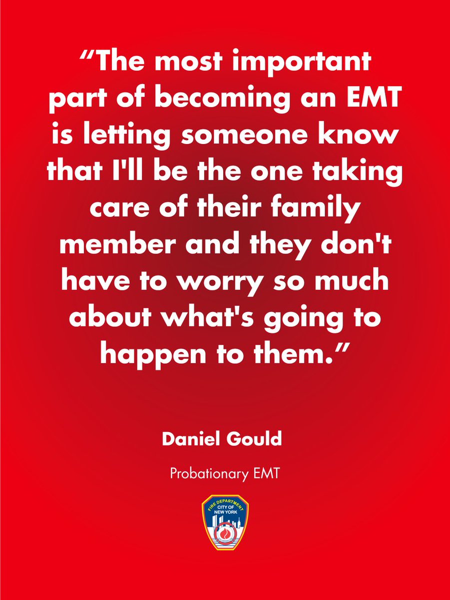 Daniel Gould served five years in the United States Navy before deciding to become an FDNY EMT. He was inspired by a mentor he met during his time at the FDNY High School. The 25-year-old says he looks forward to being a trusted member of the community he serves. Gould is one of