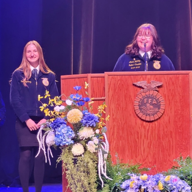 Shelby was officially installed as the Section 7 President during the last session of the IL FFA State Convention.