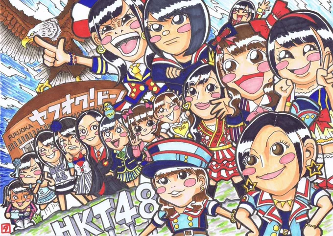 昨晩宮脇咲良さんがまた東京ドームに立つって話題で盛り上がってたので自分の作品見返していたら思いの外「どうして俺はこんな絵描けていたんだっけ」となった。絵を描きたいと言う感情は狂気。
