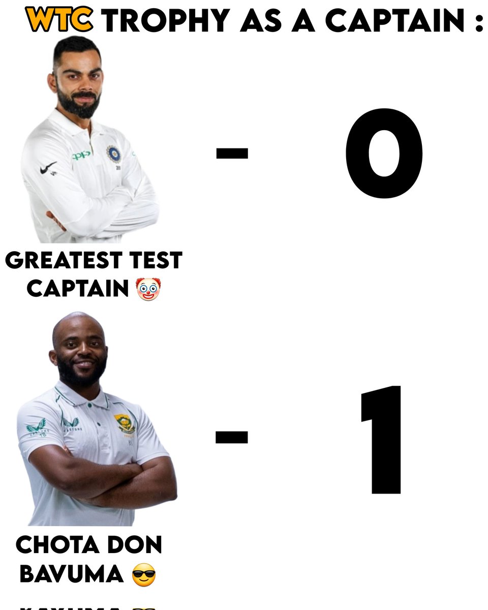 IFootcric68275's tweet image. Day 3 Bavuma is better captain than statpadder 🥱 

#WTCFinal
