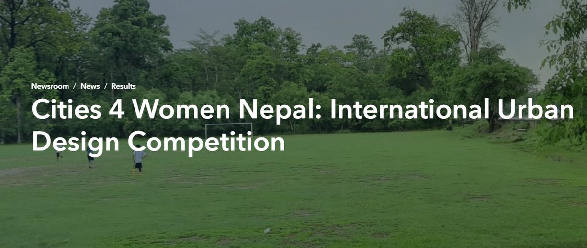 CitiesAlliance's tweet image. 🏙️ The International #UrbanDesign Competition #Cities4Women is back! Submit your inclusive, climate-smart ideas for #PublicSpaces across 5 municipalities in #Nepal.

🗓️ Deadline: 1 Aug 2025
🏆 Cash prizes &amp;amp; a trip to Nepal
More info 👉citiesalliance.org/newsroom/news/…

#inclusiveCities