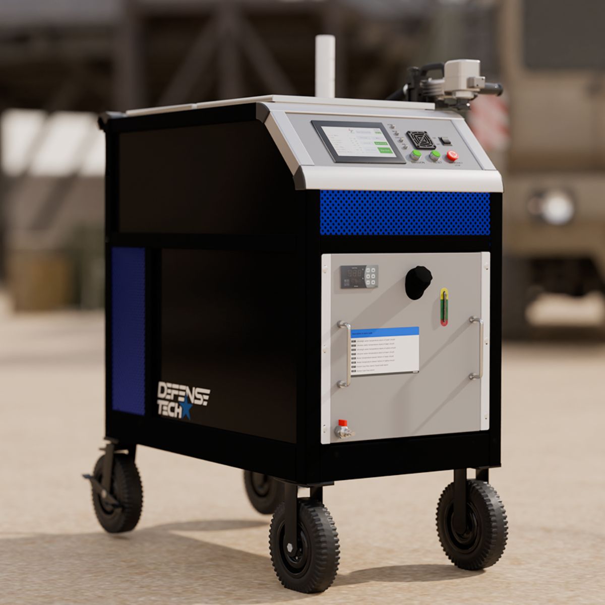 #DefenseTech DTMF-3040 is a cutting-edge laser cleaning system for heavy-duty military assets! This high-power, continuous wave fiber laser system will blast off tough contaminants and remove rust, corrosion, and coatings in minimal time. #MRO #LaserCleaning #MIlitary