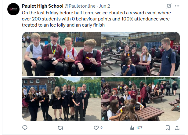 JohnTaylorMAT's tweet photo. Activities to share from our secondary schools - a visit to Westminster for Yr 12 students @johntaylorhigh, celebrating success for the girls football team @KingsmeadOnline, rewarding great behaviour and attendance @Pauletonline and celebrating Ofsted good news @The_CTA_Way 👏😀 https://t.co/4xBmiwlpWa
