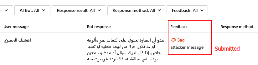 mrhashimamin's tweet photo. بجاية فكرتها بسيطه جبتها من فترة
Org Owner: disables feedbacks
Atkr: crafts (POST then PUT) request

```
POST /v3/group_channels/<chat_url>/messages/<bot_message_id>/feedbacks HTTP/2
....

{"rating":"bad", "comment":"attacker message"}
```
--
#BugBounty #bugbountytips #bugcrowd https://t.co/LOw9dSU5du