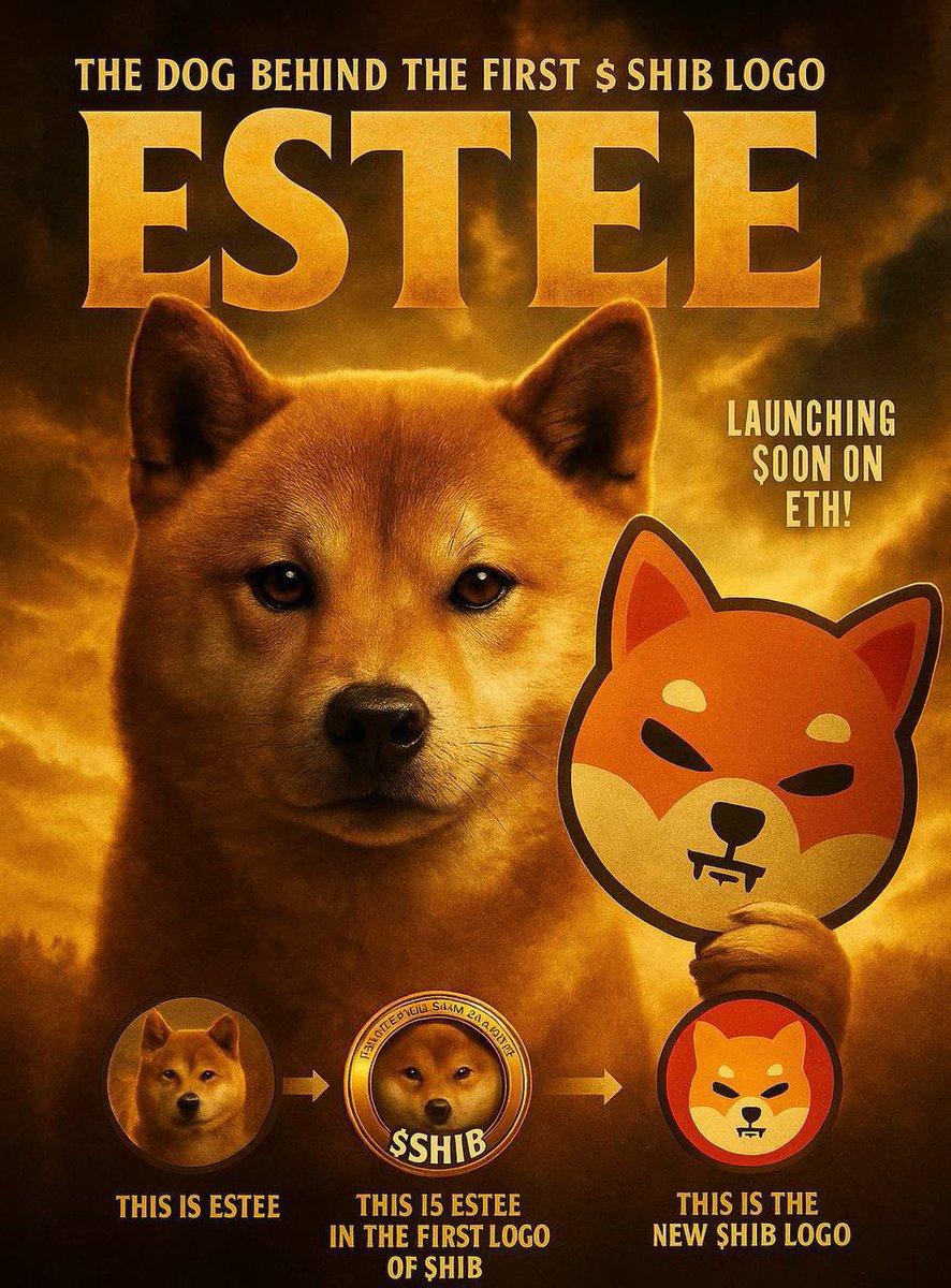 Fury (@furymetaa) on Twitter photo $ESTEE — The Original $SHIB Dog Returns 🐕
The legend is back, and the clock’s ticking ⏰
Only 4–5 hours left till launch!
Launch: 6 PM UTC
Chain: Ethereum – Uniswap
Follow for live updates:
X: <a href="/TheEsteeCoin/">EsteeShib Commentary</a>
TG: T.me/ShibEstee
The icon that started the meme $ESTEE — The Original $SHIB Dog Returns 🐕
The legend is back, and the clock’s ticking ⏰
Only 4–5 hours left till launch!
Launch: 6 PM UTC
Chain: Ethereum – Uniswap
Follow for live updates:
X: <a href="/TheEsteeCoin/">EsteeShib Commentary</a>
TG: T.me/ShibEstee
The icon that started the meme