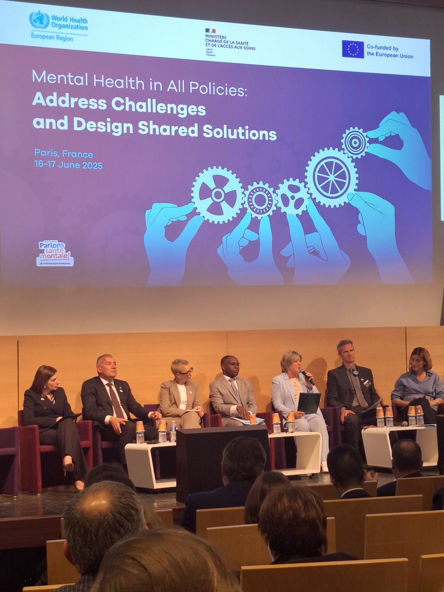 Wonderful to see Minister Mary Butler speaking on the Ministerial panel at the WHO conference on 'Mental Health in All Policies' where  she once again she  reiterated ' nothing about us without us', the need to integrate Lived Experience into all areas Mental health services.