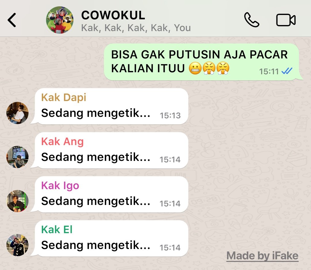 #anakkaget what if: 
— cowokul punya pacar