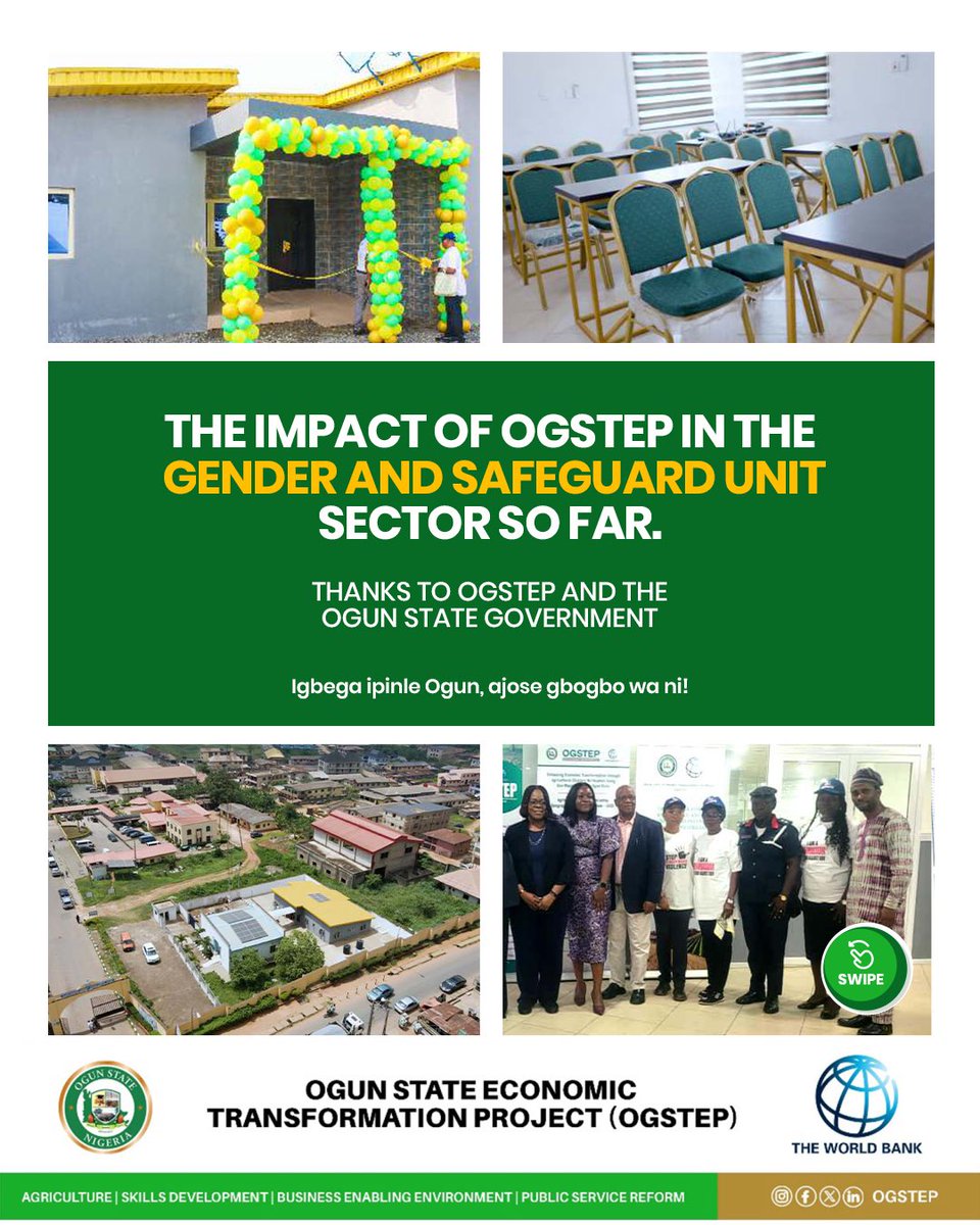 ogstep2020's tweet image. With the safe centre launch, OGSTEP is helping women in Ogun thrive, empowering them, and changing more than lives.

#OGSTEP