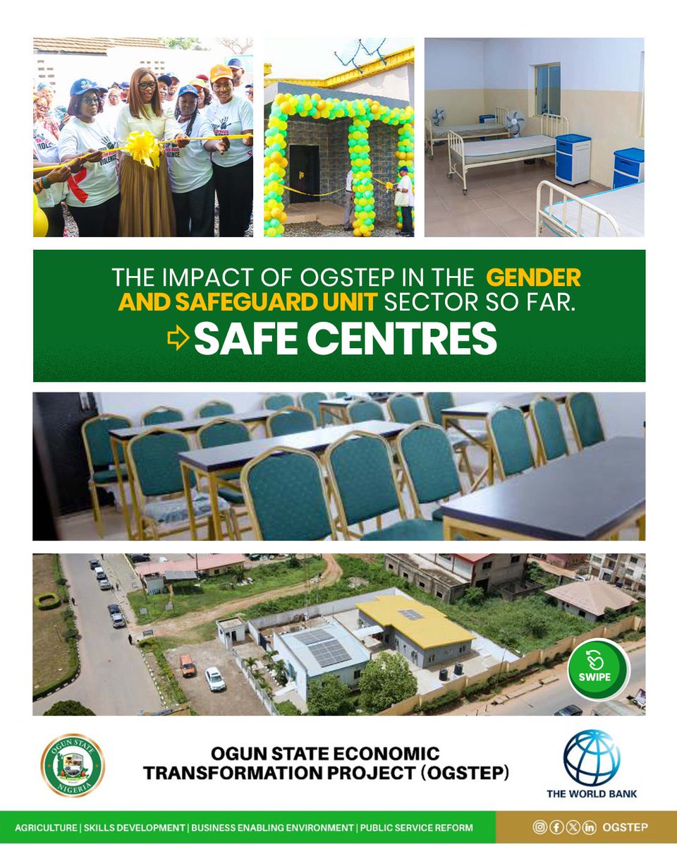 ogstep2020's tweet image. With the safe centre launch, OGSTEP is helping women in Ogun thrive, empowering them, and changing more than lives.

#OGSTEP