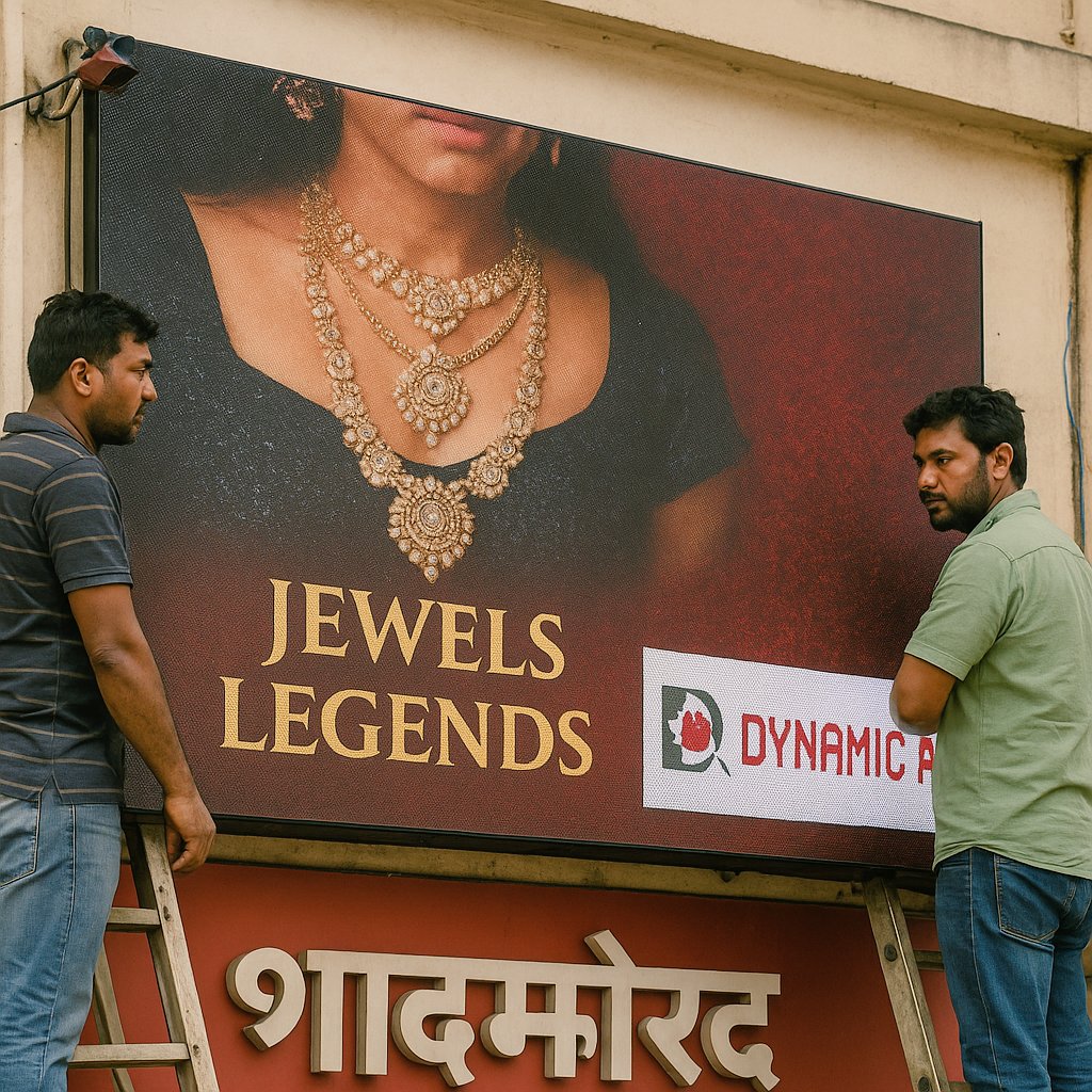 dynamic_ad_'s tweet image. Turning attention into attraction! 
 Dynamic AD – where Smart, Reliable, Durable displays meet visual excellence.

📍 Real-time installation, real impact.
📈 Boost your brand visibility today!

#LEDDisplay #DynamicAD #DigitalSignageIndia #MakeInIndia #DigitalIndia