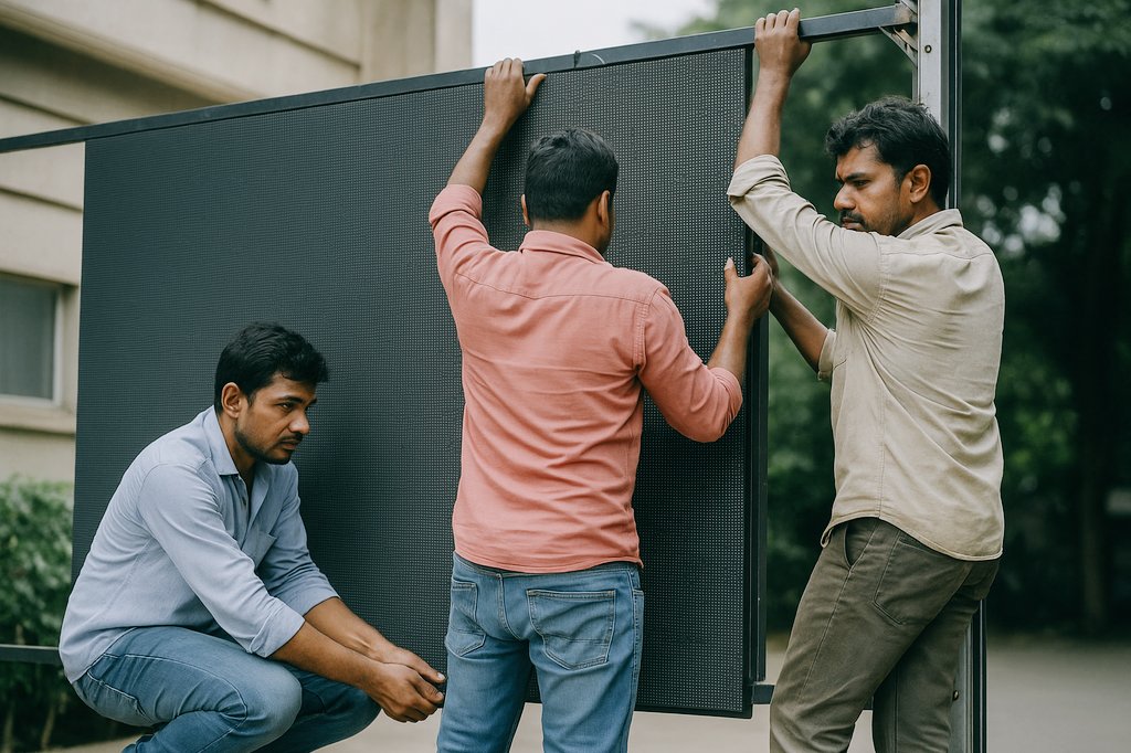 dynamic_ad_'s tweet image. Turning attention into attraction! 
 Dynamic AD – where Smart, Reliable, Durable displays meet visual excellence.

📍 Real-time installation, real impact.
📈 Boost your brand visibility today!

#LEDDisplay #DynamicAD #DigitalSignageIndia #MakeInIndia #DigitalIndia