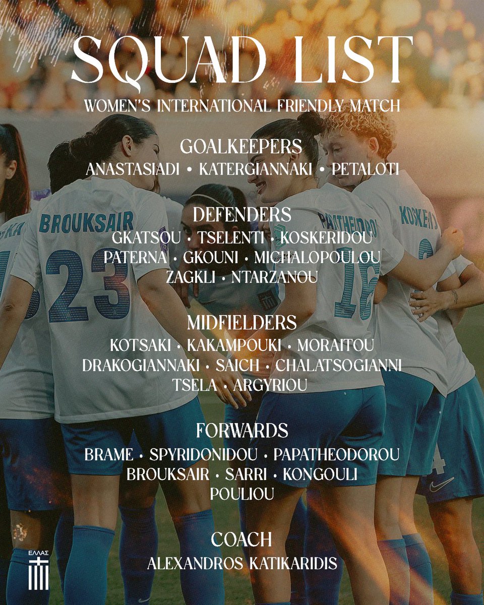 📝 Κλήσεις Εθνικής Γυναικών για διεθνές φιλικό με το Βέλγιο 🔜 26/06, 21:15 🏟️ Edmond Machtens Stadium
👉 Φιλικό προπονητικού χαρακτήρα 27/06, 17:00 #womensnationalteam #match #womensfootball #friendly