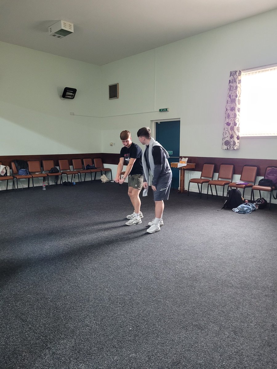 Busy rehearsing for this afternoon's performances!!