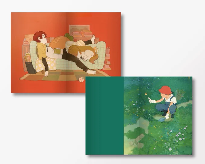 個展グッズ(1/3) 新作画集 今回展示する全19作品を収録しています。ギャラリーもしくは通販でお買い上げいただいた方におまけのイラストカードをお付けします
