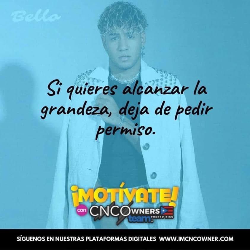 No pidas permiso, las alas son tuyas y el cielo de nadie. 

Buen día #CNCOwners