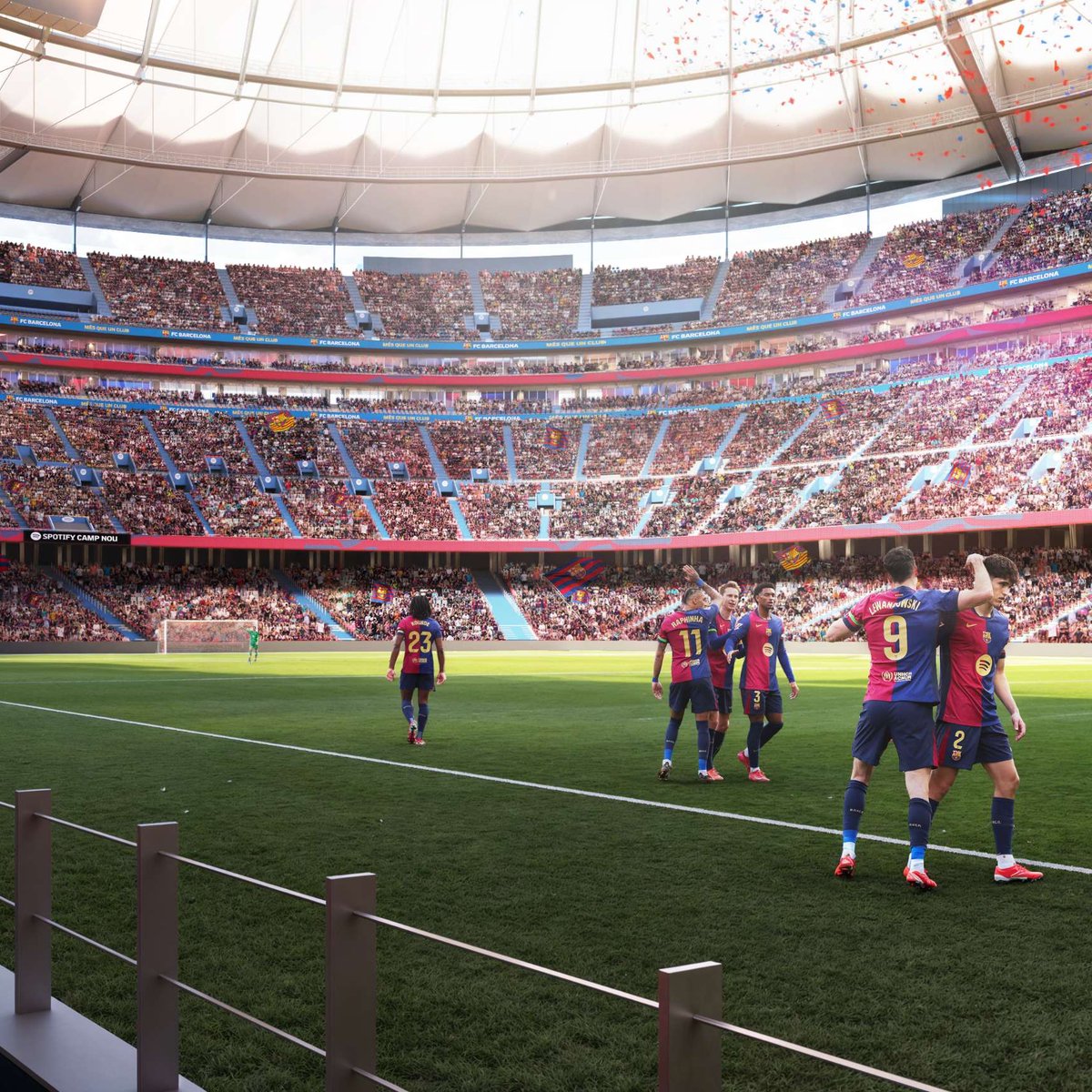 The first major test of the Spotify Camp Nou will be the Joan Gamper trophy game with 25,000 fans expected to be in attendance.

— <a href="/LaVanguardia/">La Vanguardia</a>