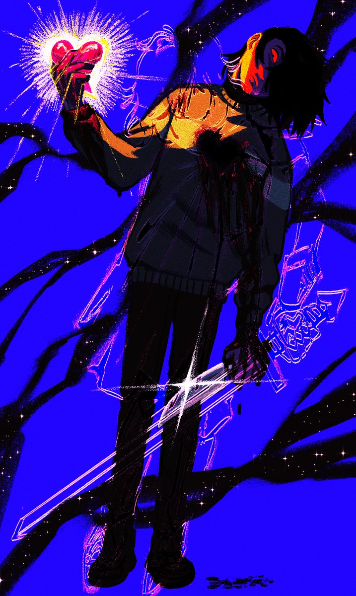 i wear my heart on my sleeve
i hold my knife in my hand
#deltarune