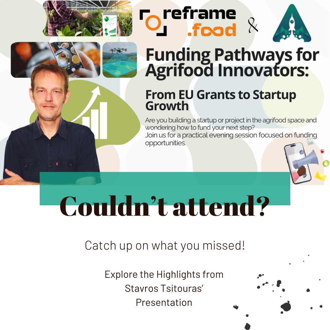 reframe.food (@reframefood) on Twitter photo ๐ How do you secure EU funding for your agrifood innovation?
Stavros Tsitouras of <a href="/reframefood/">reframe.food</a> shared a practical roadmap at the AgriVentures workshop.
๐ Catch the key takeaways + case studies: shorturl.at/VnFNr.
Explore ๐ opencalls.fund!
#cascadefunding ๐ How do you secure EU funding for your agrifood innovation?
Stavros Tsitouras of <a href="/reframefood/">reframe.food</a> shared a practical roadmap at the AgriVentures workshop.
๐ Catch the key takeaways + case studies: shorturl.at/VnFNr.
Explore ๐ opencalls.fund!
#cascadefunding