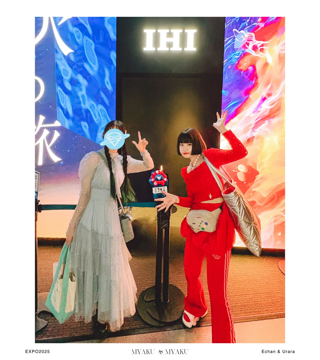 RadioWaveDOLL's tweet photo. どうも、❤️ミャクことファッションセンター(ゑ)です。
万博に💙ミャクこと七海うららちゃんと二人合わせて気合いのミャクミャクコーデで乗り込みました👊
うららちゃんの攻略及び段取り力(ぢから)が強すぎて本当に頼もしく感謝しかございません🥹
レポとお写真はまた追って!
#ゑゑtd #uutd https://t.co/Xy943Hh39n