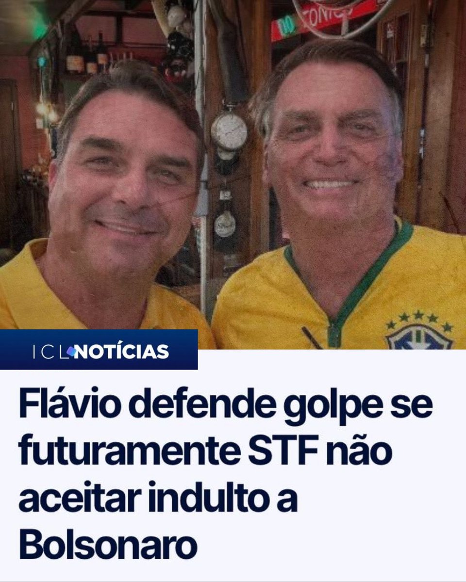 A declaração de Flávio Bolsonaro de que o candidato apoiado por seu pai em 2026 precisará garantir — “mesmo à força” — a sustentação do indulto ao ex-presidente é gravíssima e inaceitável. Trata-se de mais um capítulo da trama golpista que insiste em rondar a democracia