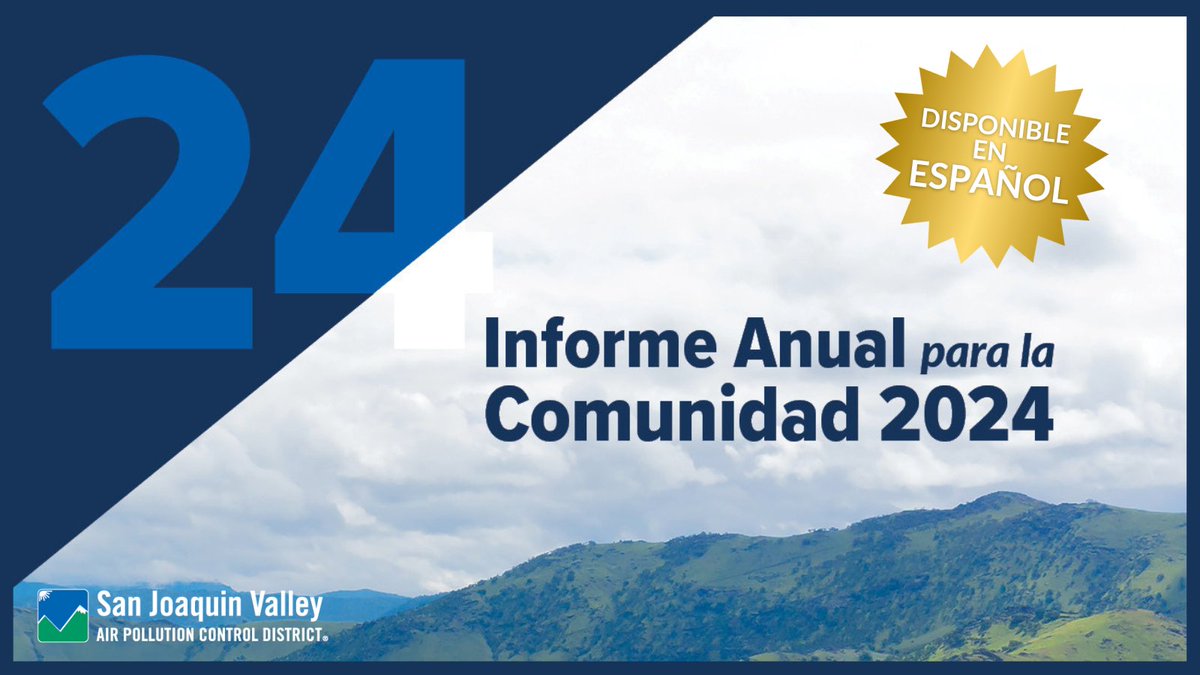 Ya está disponible el Informe Anual 2024 del Distrito del Aire del Valle—celebrando avances continuos hacia un aire más limpio. Conozca más en el enlace en la biografía