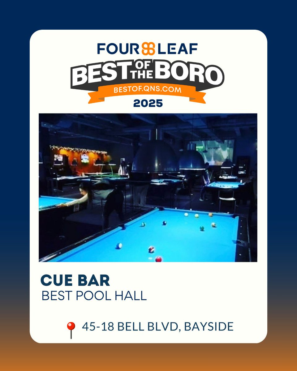 BestOfTheBoro's tweet photo. @danceprojectny @Commonpoint_Qns

Read about some of the recent winning FourLeaf Best of the Boro 2025 Sports &amp; Activities Resources in Queens! 🏆🩰🏌️🎱🎾

https://t.co/gcpXedn1u8

Take a look at the top Queens winners!!
https://t.co/40f9aafuQ9 https://t.co/ffkLC4TtxX