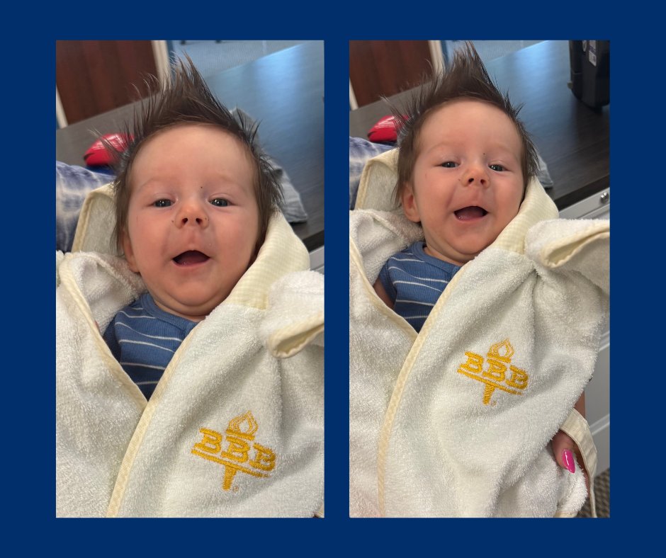 Meet our first-ever BBB baby — Ralphie! 🍼💙 Thanks to his mom Rachel, our Business Relations Administrator for bringing him by! #BBB #BBBFamily #OfficeVisit #BabyRalphie