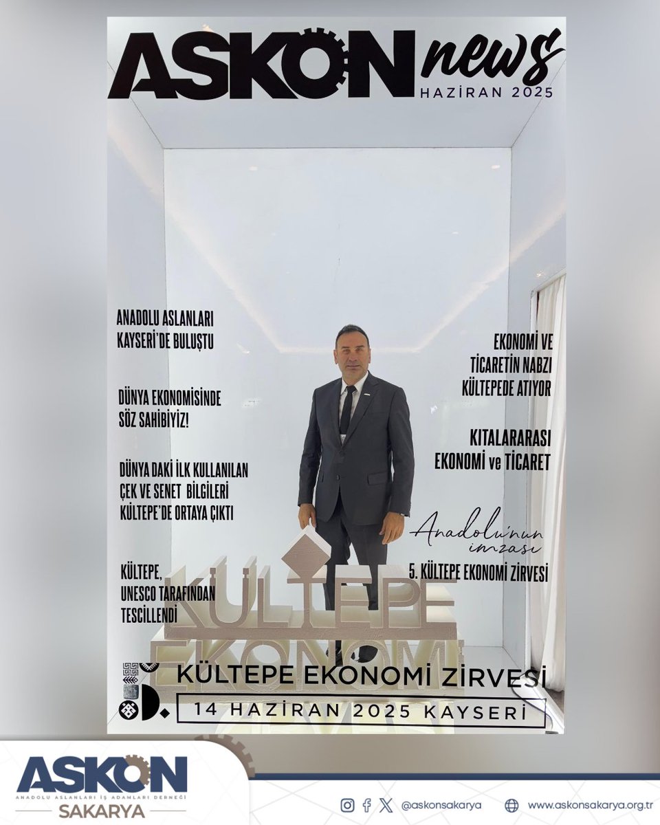 Şube başkanımız Sn.Halil EROL, @askongenelmerkez tarafından bu yıl 5’incisi gerçekleştirilen Kültepe Ekonomi Zirvesine katıldı.