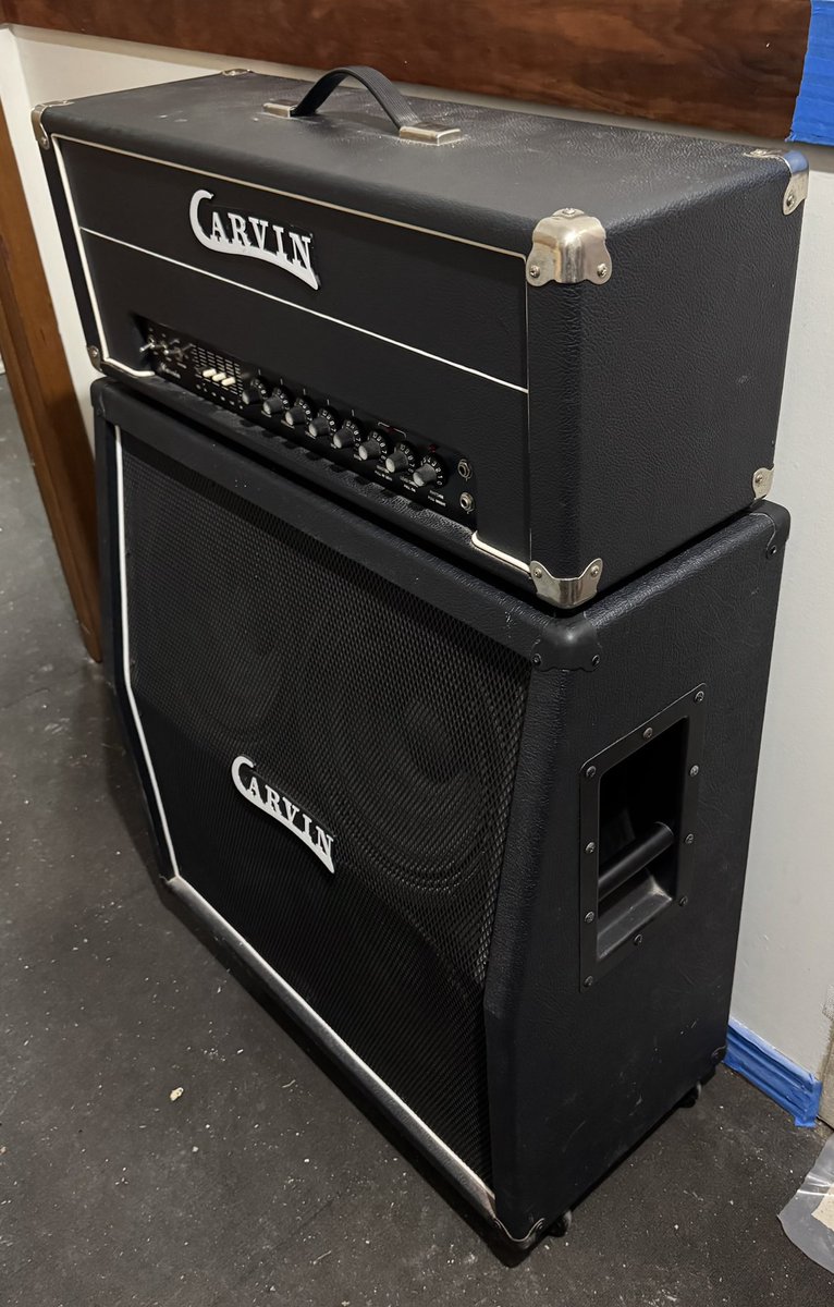 #carvin #stevevai #ralphmacchio #alcatrazz #frankzappa #x100b #tubeamp #100w #celestion #412cab #meteorguitargallery
