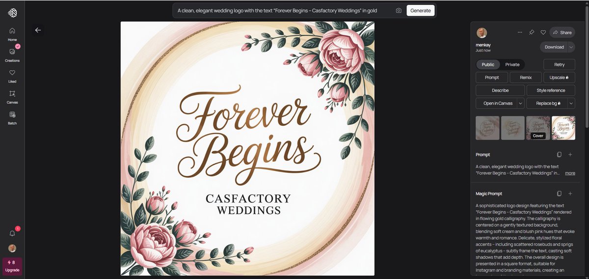 Menkay's tweet image. so i used this cool graphic design ai app to create this images from just a prompt #ALX_AiSK 
@alx_africa #ideogramai