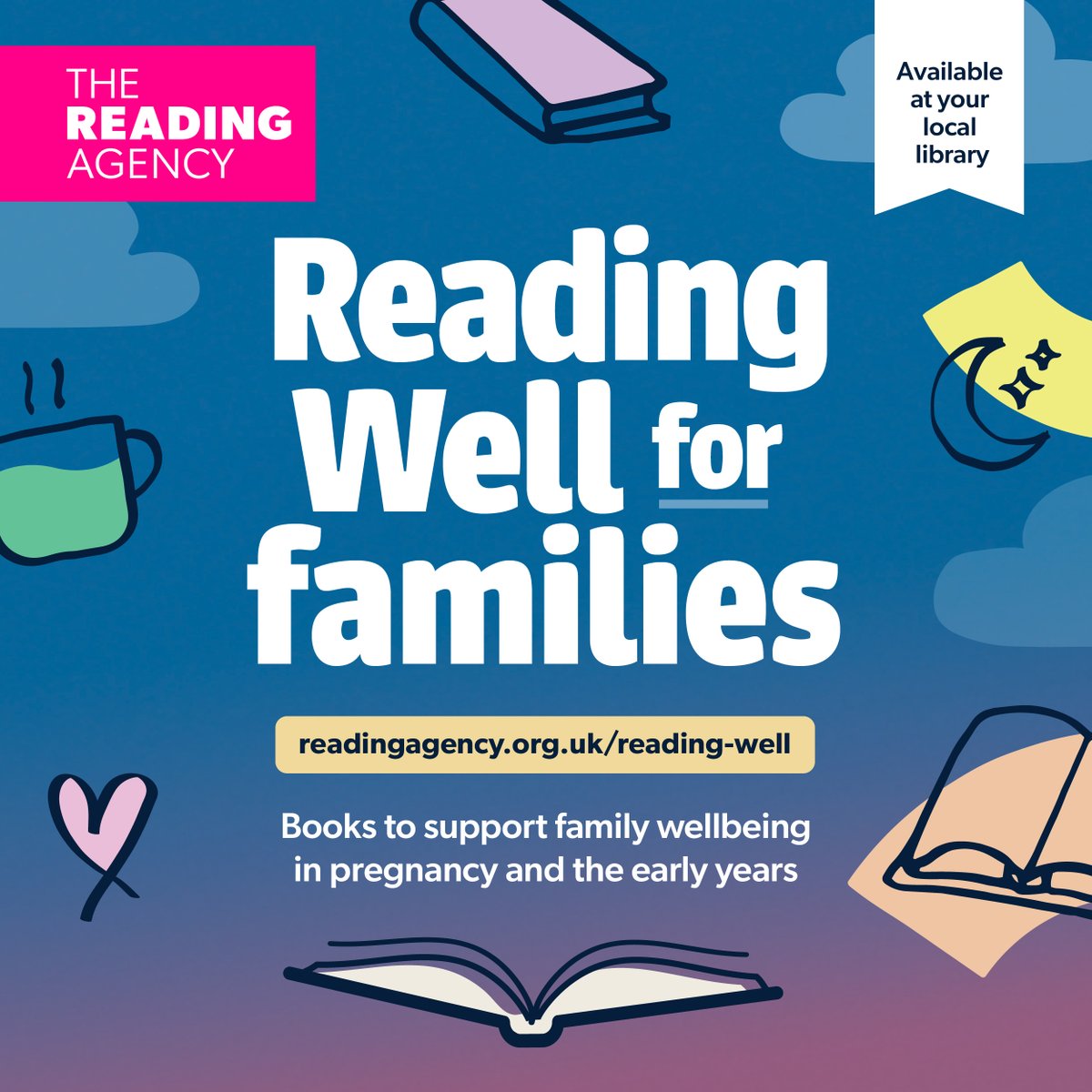 Knaphill Library (@knaphilllib) on Twitter photo #ReadingWell for families is a new booklist from <a href="/readingagency/">The Reading Agency</a> to support parents and carers with their mental health and wellbeing in pregnancy and the early years.
Available now to browse online at readingagency.org.uk/reading-well ❤️ #ReadingWell for families is a new booklist from <a href="/readingagency/">The Reading Agency</a> to support parents and carers with their mental health and wellbeing in pregnancy and the early years.
Available now to browse online at readingagency.org.uk/reading-well ❤️