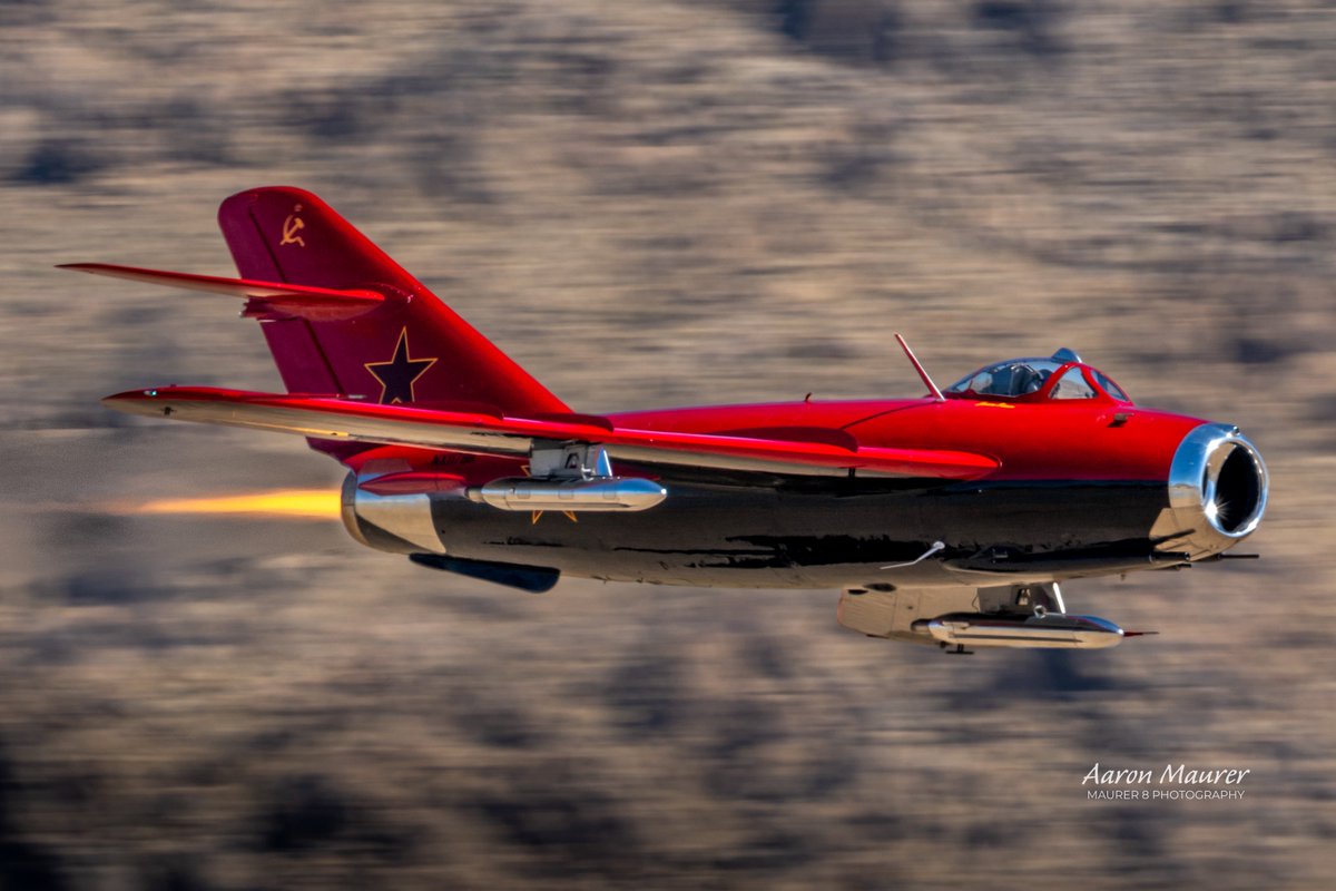 maurer8photo's tweet photo. High Alpha Airshows at the Apple Valley Airshow.  What a fantastic MiG-17 and show!  One of the highlights was the sunrise photography opportunity. 

#mig17 https://t.co/CgdwHh3TMt