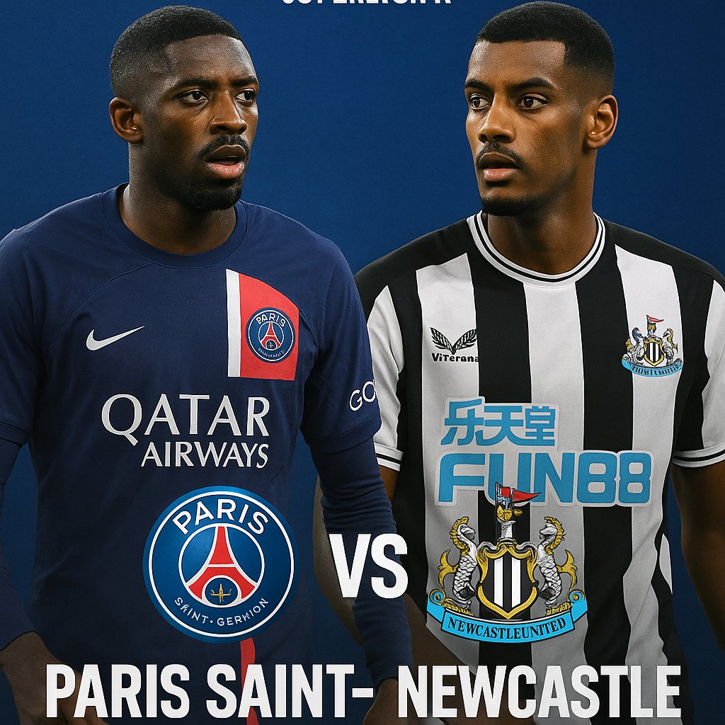 🔥 Journée 2 - Superliga A 🔥
On se prépare à un duel à haute tension à la maison 🏟️⚡
🔴🔵 PSG vs Newcastle ⚫ ⚪
🎯 Dembélé mène l’attaque parisienne
💥 On y va à fond pour les 3 points !

#AllezParis #PSG #SuperligaA #Dembélé #ParisEstMagique #UniFut