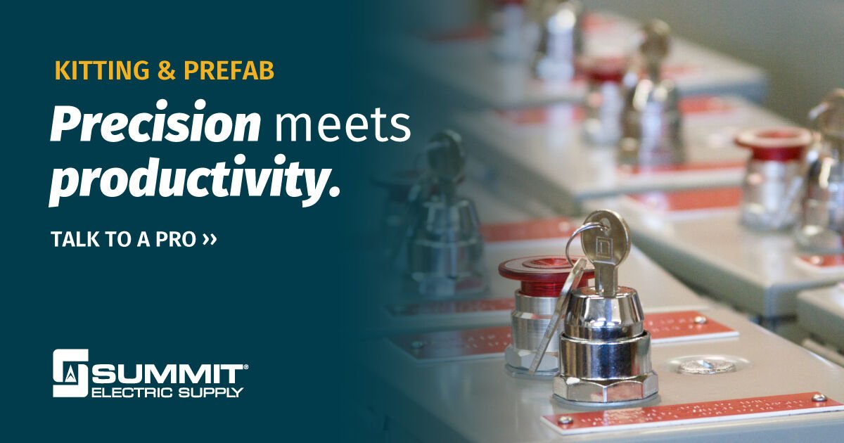 summit_electric's tweet photo. Summit's kitting &amp; prefab solutions turn complex projects into simple assemblies. Precision meets productivity. Learn more: https://t.co/fGZlUPickF https://t.co/9UwaiJc70G