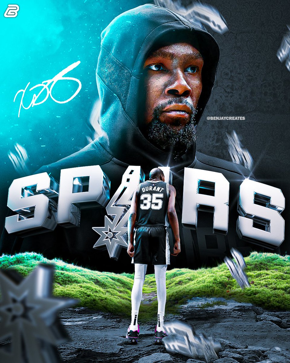 Kevin Durant Spurs poster 🤍