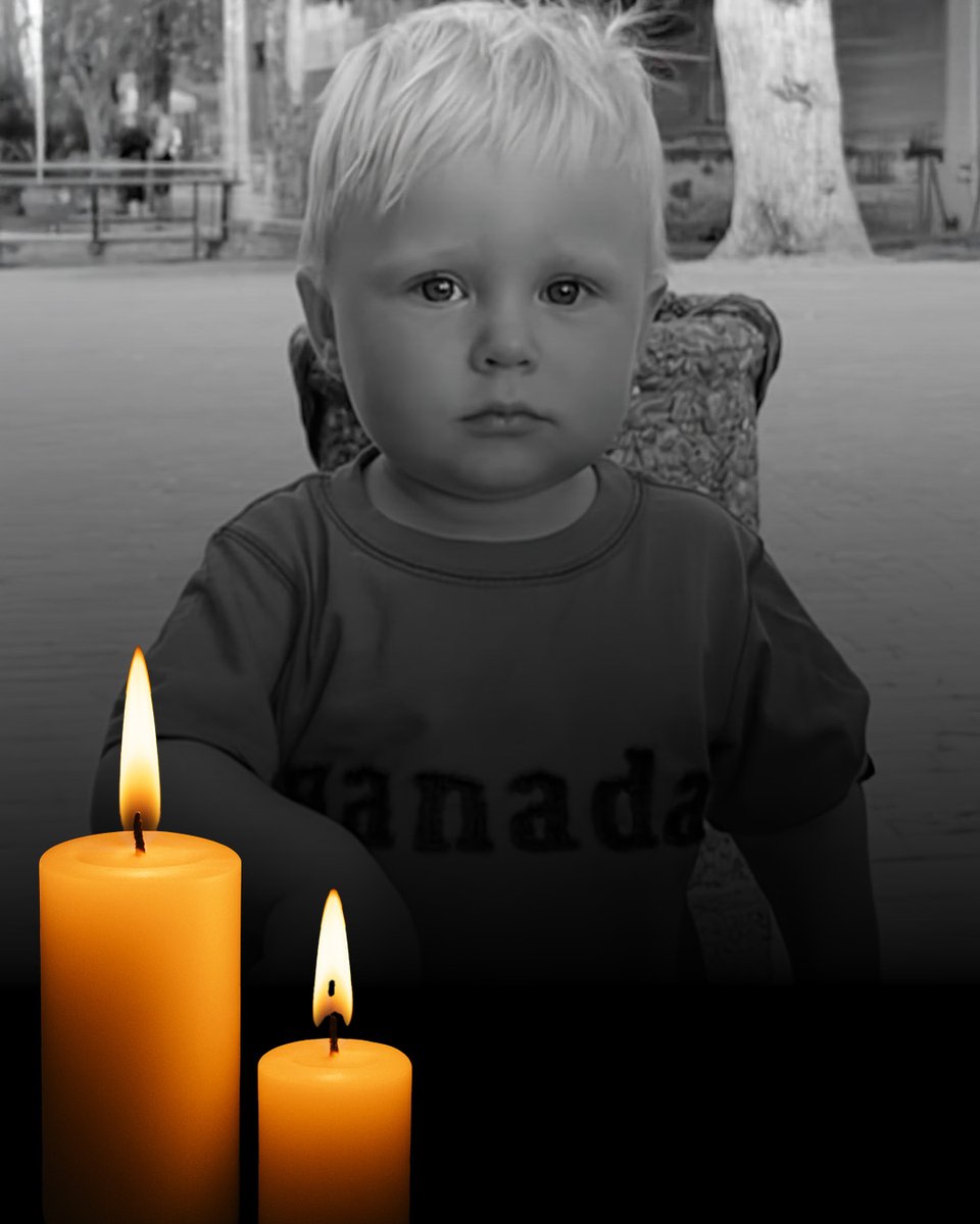 theTiv's tweet photo. Today, 16th June would have been Adam Buhayov’s 2nd birthday.
He should be here — laughing, loved, alive.
Two candles for the two years you should have had.
Remembering Adam — a little boy whose smile the world didn’t get to keep, but whose memory we must.
#RememberAdam #Ukraine #Zaporizhzhia
