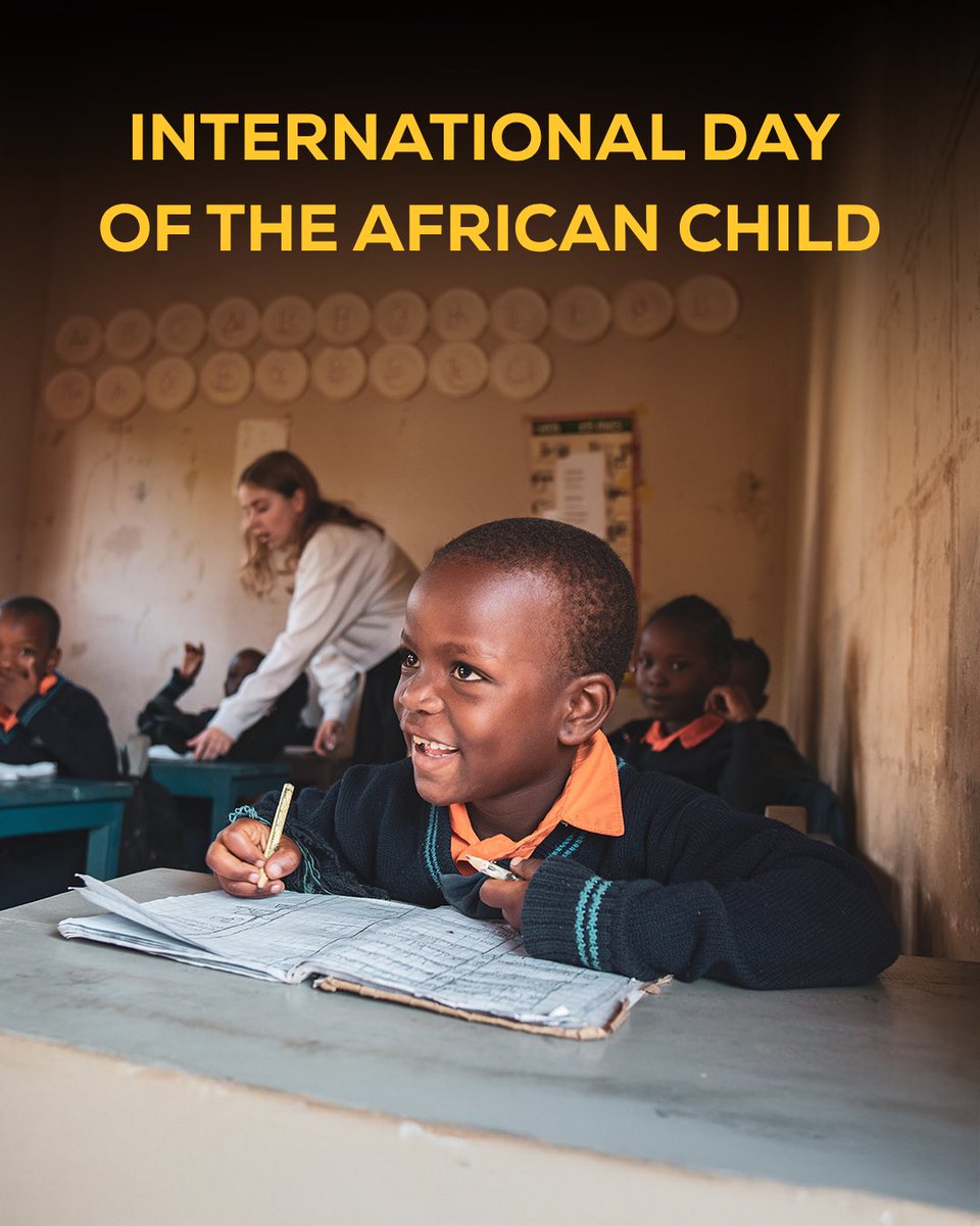 DubaiCares's tweet image. On the #DayOfTheAfricanChild, we celebrate the strength, spirit, and limitless potential of children across Africa. 
Let’s continue to invest in every child’s right to learn, thrive, and lead.
#DubaiCares #EducationTransformsLives #AfricaRising #EveryChildMatters 
 
بمناسبة اليوم…