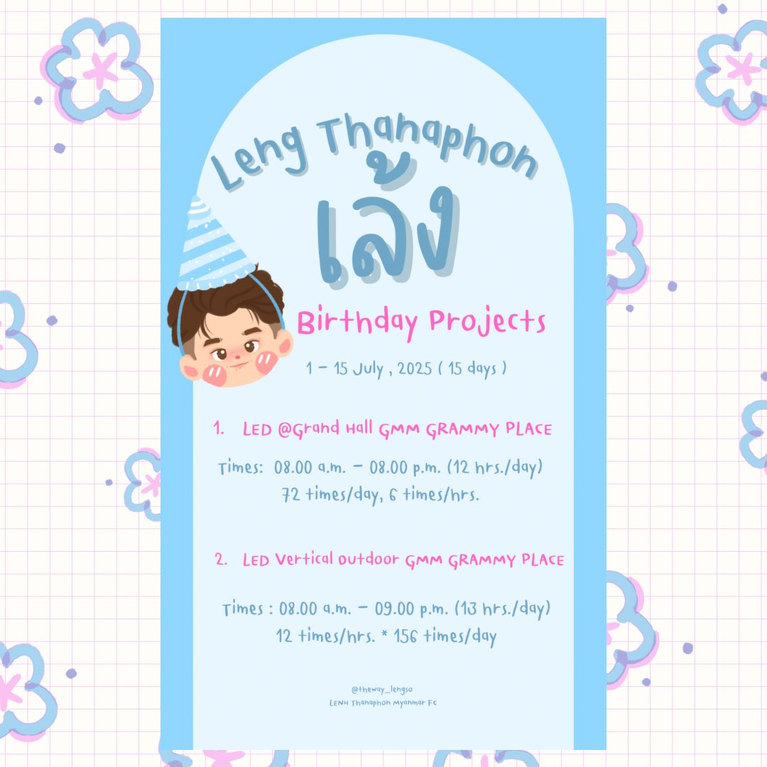 Details will be updated soon 🩵🩷

#LengThanaphon
#LengThanaphonMyanmarFan