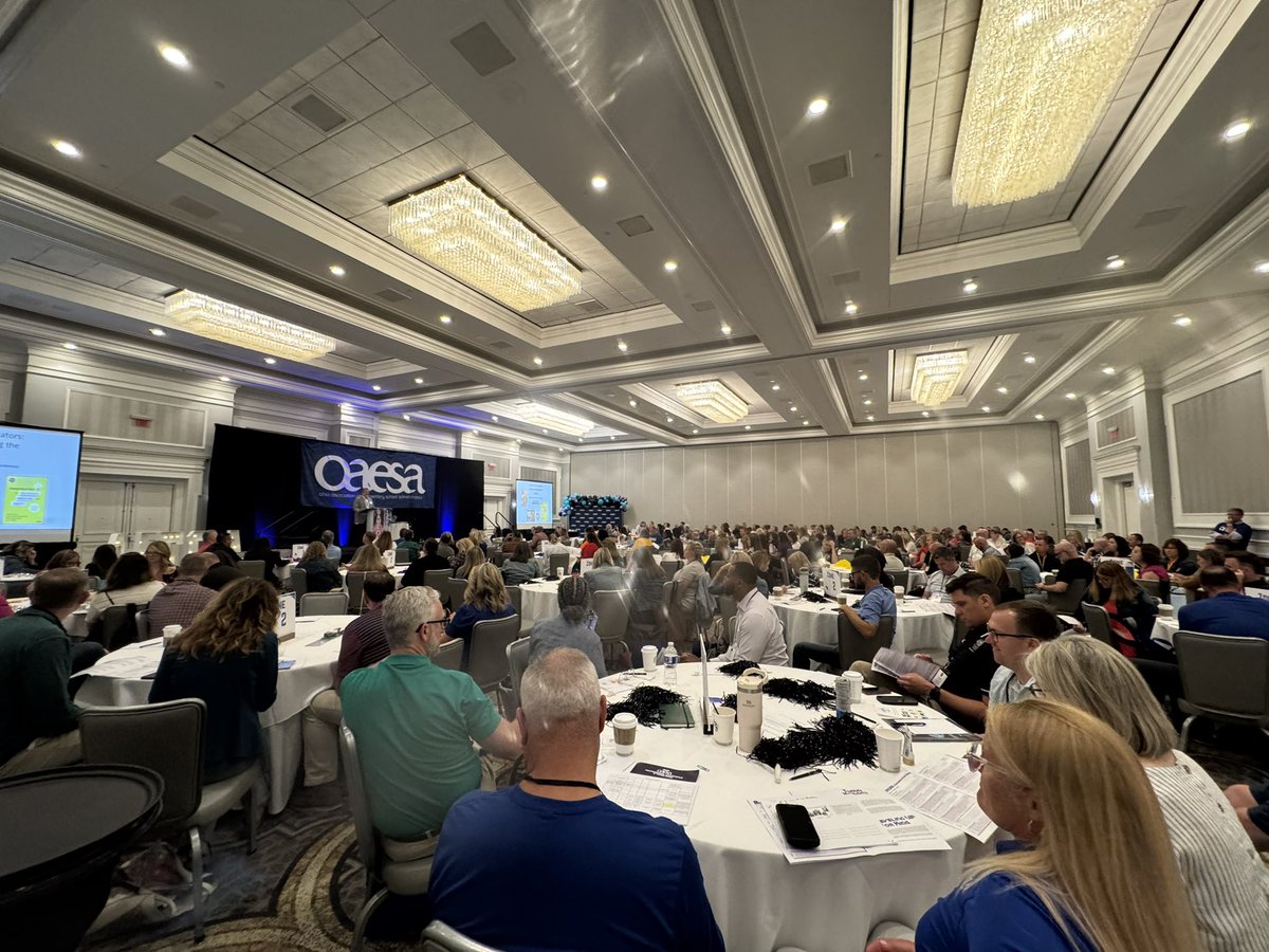 OAESA (@oaesa) on Twitter photo Good Morning from our Game Changers OAESA Annual Professional Conference! It’s a packed house today. 🎮👾💙 Good Morning from our Game Changers OAESA Annual Professional Conference! It’s a packed house today. 🎮👾💙