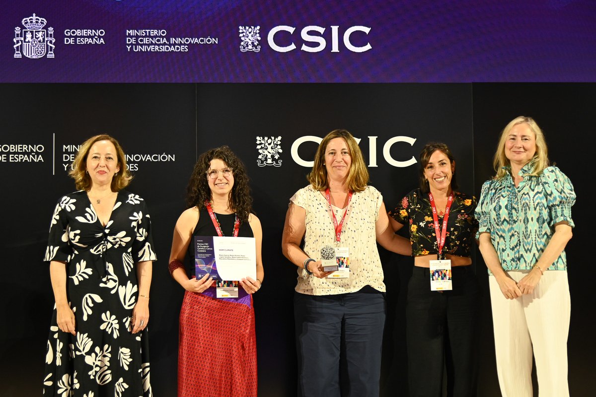 CSICdivulga's tweet photo. 🏆Accésit en la modalidad Proyecto de Ciencia Ciudadana para ‘OdM Climate’, un proyecto presentado por integrantes del @ICMCSIC y @ceabcsic
➡️https://t.co/eGBQPza2QH
#PremiosCSIC https://t.co/sQwX3qkP68