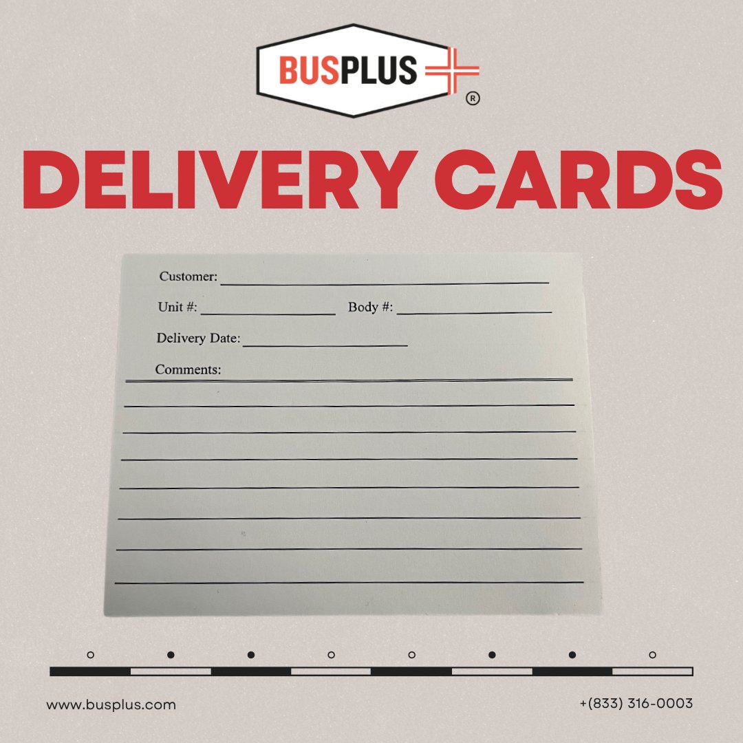 Our new delivery cards are here! 📬 We’re always looking   for ways to improve and appreciate your feedback. If something didn’t meet your expectations,   we’re here to make it right! ✅

#delivery #card #response #busplus