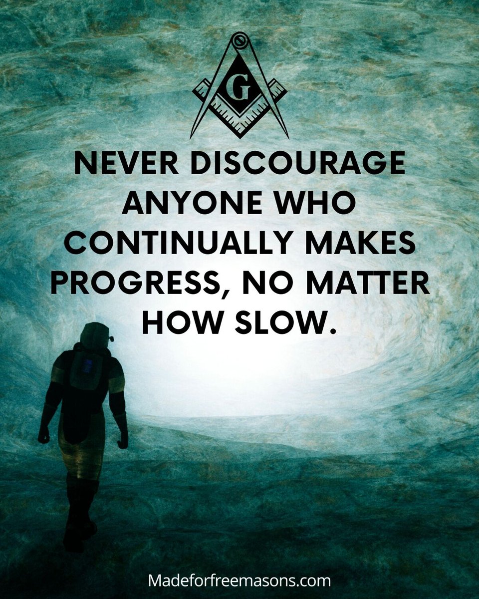 ...no matter how slow...
___
#Freemasons #Freemasonry #Lodge #Masonic #Charity #masonicknowledge #masoniclife #bluelodge #2B1ASK1 #masonry #freemason #masons #freemasonsofamerica #freemasonshall #freemasonslodge #squareandcompass #masoniclodge #mastermason #Brotherhood