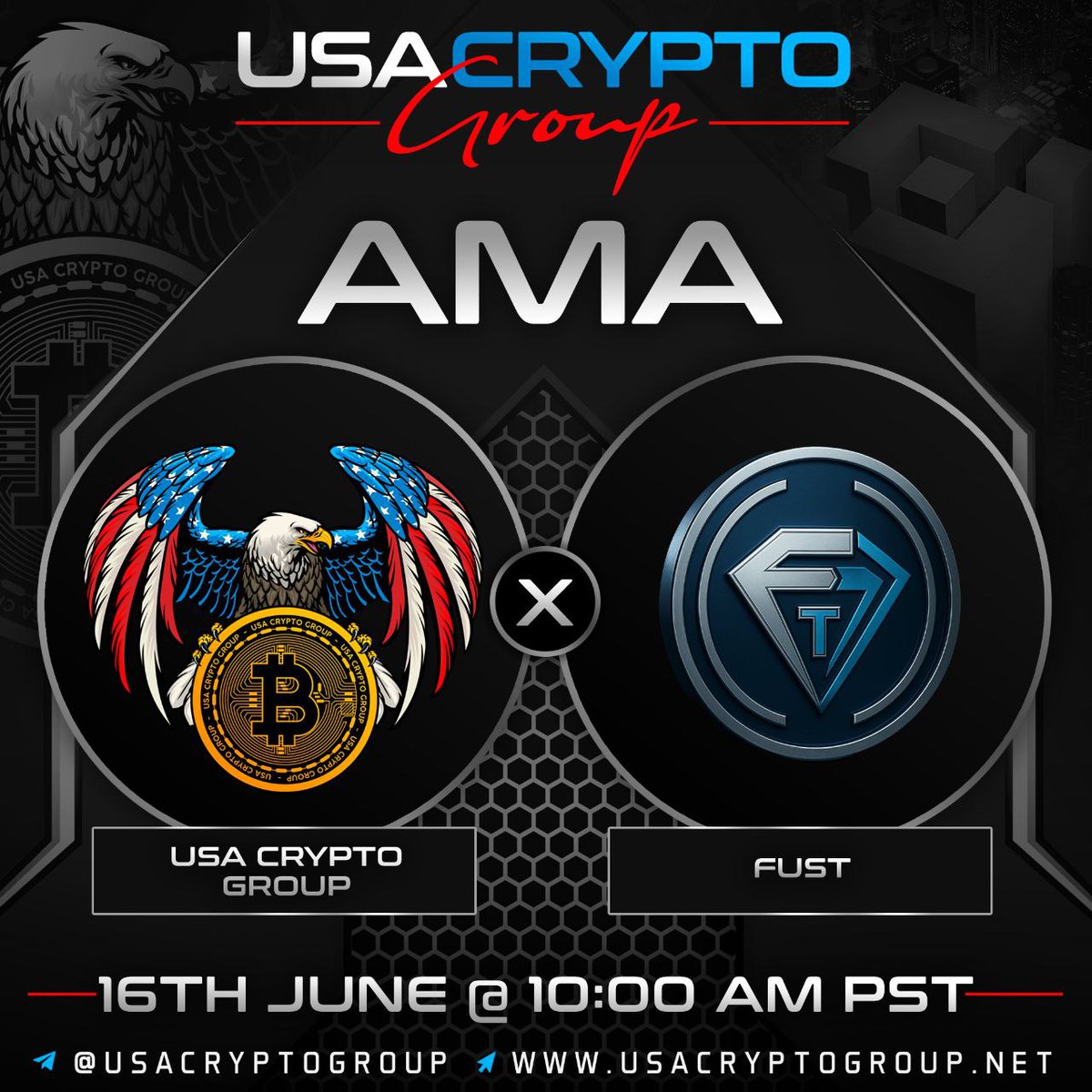 JUST 4 HOURS LEFT IN PRE-SALE!! Your chance to buy $FUST cheaper than public launch - we are excited to open up this brand new ecosystem! 

Join our <a href="/USACryptoGroup/">USA Crypto Group</a> AMA in just over 40 minutes!!

pinksale.finance/launchpad/bsc/…

gempad.app/presale/0x41c7…