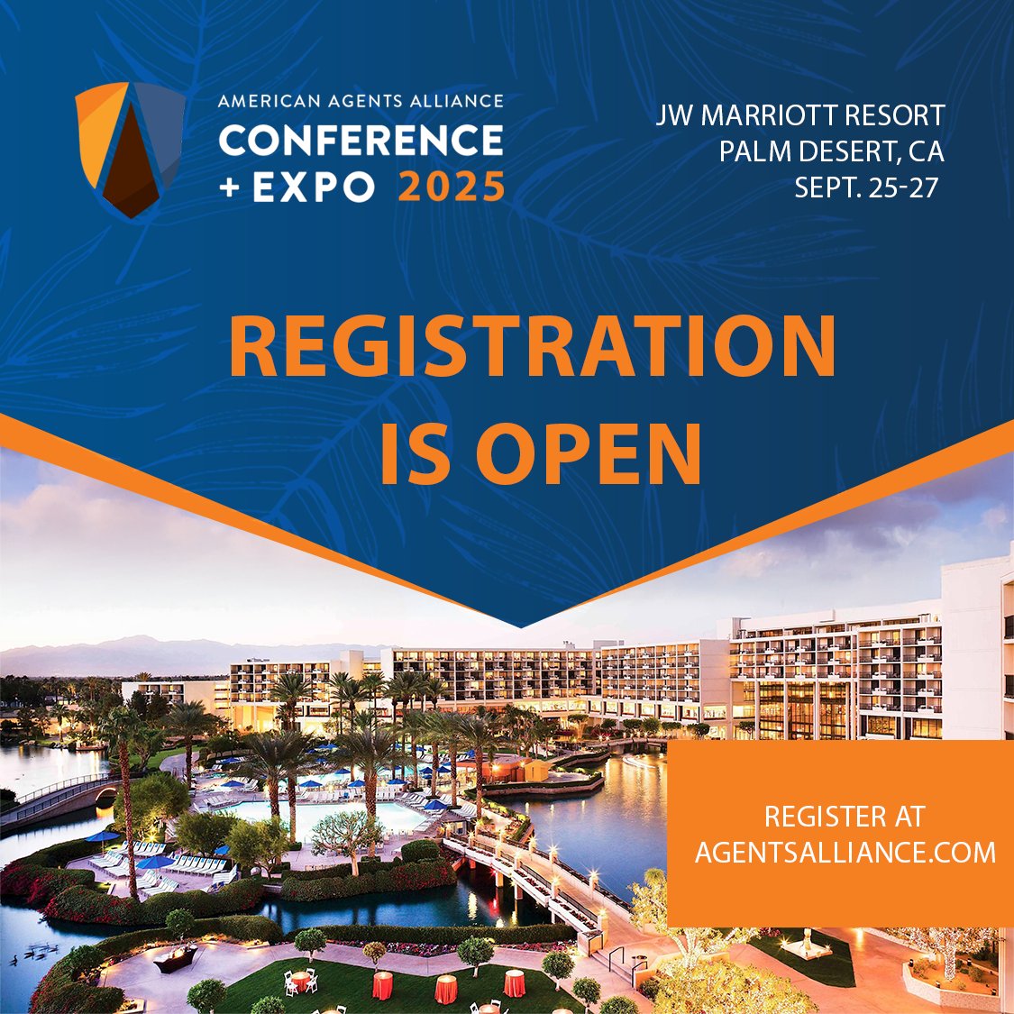 Registration is NOW OPEN for the 2025 American Agents Alliance Conference &amp; Expo! This is the premier event for agents to join industry leaders and peers for expert-led sessions, a sold-out expo hall, &amp; unmatched networking opportunities.

Register now at: ow.ly/MRIA50WacTQ
