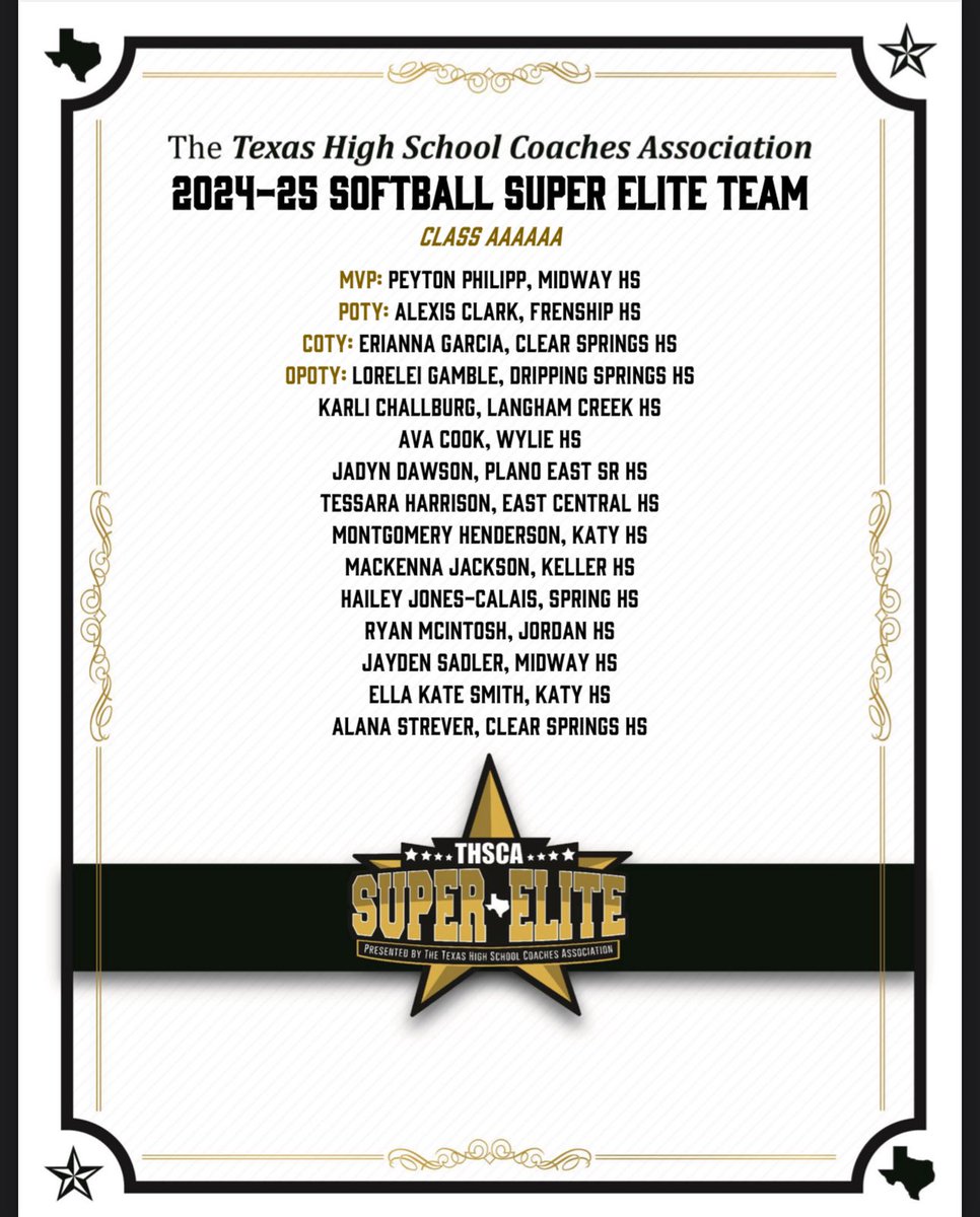 So honored to be named to this team of amazing athletes! <a href="/cowgirlsb/">OSU Cowgirl Softball</a> <a href="/Katysoftball1/">Official Katy Softball</a>