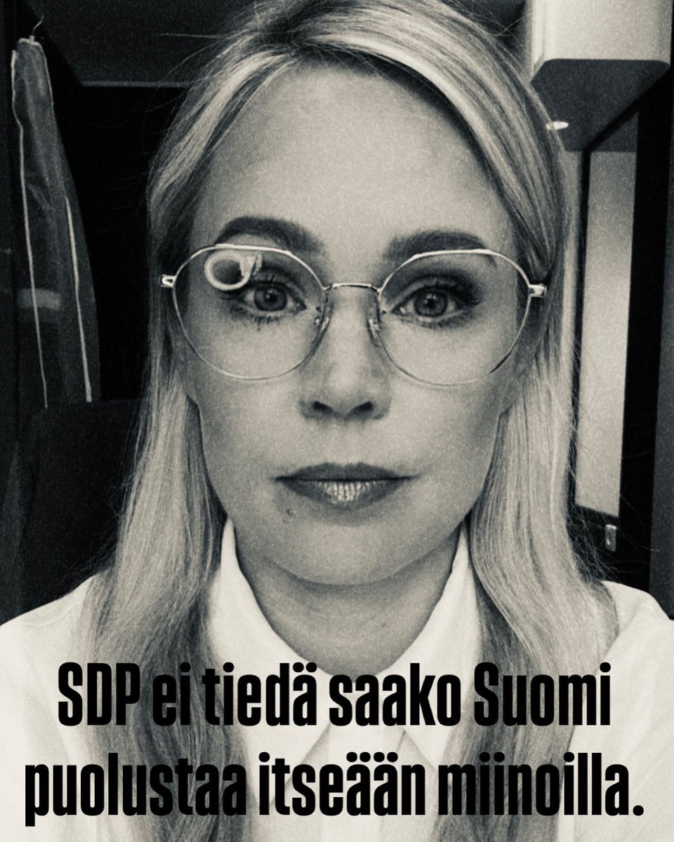 Ylivoimainen gallupjohtaja SDP EI TIEDÄ YKSIMIELISESTI, SAAKO SUOMI PUOLUSTAA ITSEÄÄN MIINOILLA.

Siis uskomatonta. Suomen turvallisuuden tulee olla jokaisen eduskunnassa istuvan edustajan tärkein tehtävä. 🇫🇮 #suomi #jalkaväkimiinat #ottawansopimus jatkuu kommenteissa ⬇️